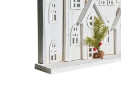Online Beliani Decorazione natalizia LED MAAVESI Casa 53 cm Bianco Bianco Verde