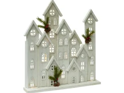 Online Beliani Decorazione natalizia LED MAAVESI Casa 53 cm Bianco Bianco Verde