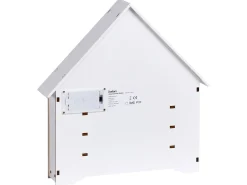 Outlet Beliani Decorazione natalizia LED MJOSA Calendario dell'Avvento 33 cm Bianco Bianco Oro Verde