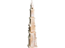 Sale Beliani Decorazione natalizia LED NASIJARVI Casa 85 cm Marrone chiaro Bianco Marrone Verde