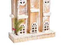 Best Beliani Decorazione natalizia LED NILAKA Casa 85 cm Marrone chiaro Bianco Marrone