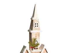 Best Beliani Decorazione natalizia LED NILAKA Casa 85 cm Marrone chiaro Bianco Marrone