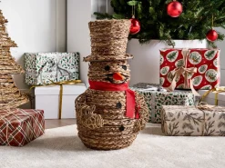 Online Beliani Decorazione natalizia LED OLAFSVIK Pupazzo di neve 52 cm Naturale