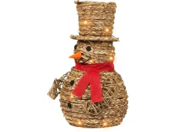 Online Beliani Decorazione natalizia LED OLAFSVIK Pupazzo di neve 52 cm Naturale