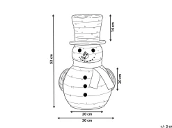 Online Beliani Decorazione natalizia LED OLAFSVIK Pupazzo di neve 52 cm Naturale