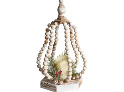 Clearance Beliani Decorazione natalizia LED PETRUMA 40 cm Marrone chiaro Giallo Verde Marrone