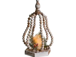 Clearance Beliani Decorazione natalizia LED PETRUMA 40 cm Marrone chiaro Giallo Verde Marrone