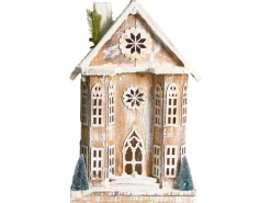 Online Beliani Decorazione natalizia LED UNARI Casa 50 cm Marrone chiaro Bianco Marrone