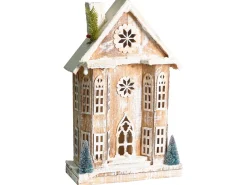 Online Beliani Decorazione natalizia LED UNARI Casa 50 cm Marrone chiaro Bianco Marrone