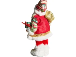 Hot Beliani Decorazione natalizia MOSVATN Babbo Natale 37 cm Rosso/Verde Bianco Rosso Verde