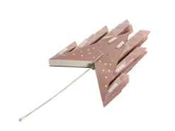 Beliani Decorazione natalizia OSTERAN Stella 59 cm Rosa