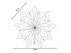 Beliani Decorazione natalizia OSTERAN Stella 59 cm Rosa