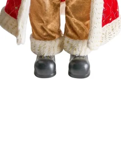 Best Beliani Decorazione natalizia RAMVATN Babbo Natale 44 cm Rosso Bianco Rosso Oro
