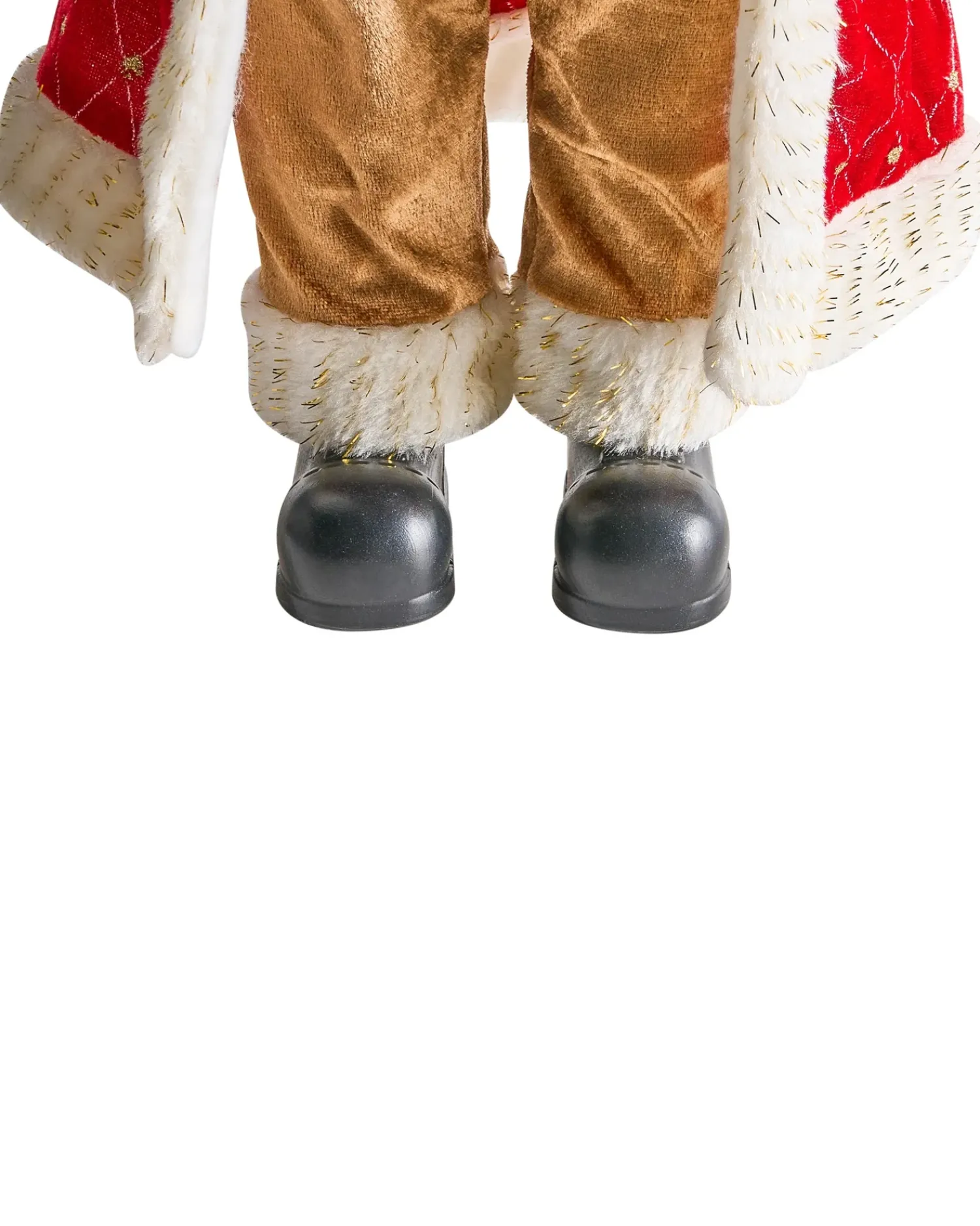 Best Beliani Decorazione natalizia RAMVATN Babbo Natale 44 cm Rosso Bianco Rosso Oro