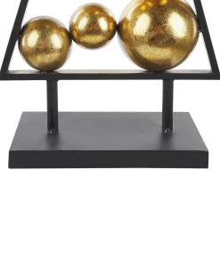 Clearance Beliani Decorazione natalizia RANUA Albero di Natale 65 cm Oro Oro Nero