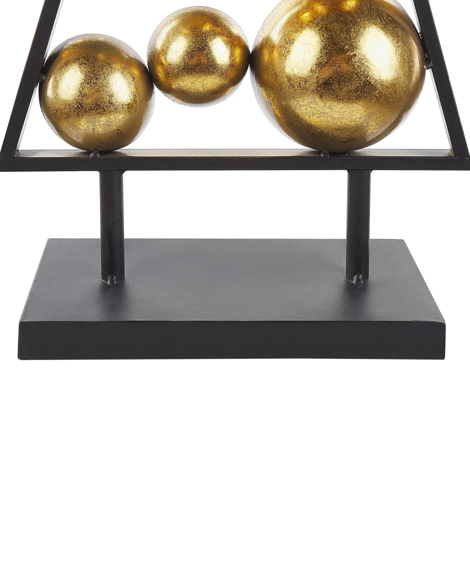 Clearance Beliani Decorazione natalizia RANUA Albero di Natale 65 cm Oro Oro Nero