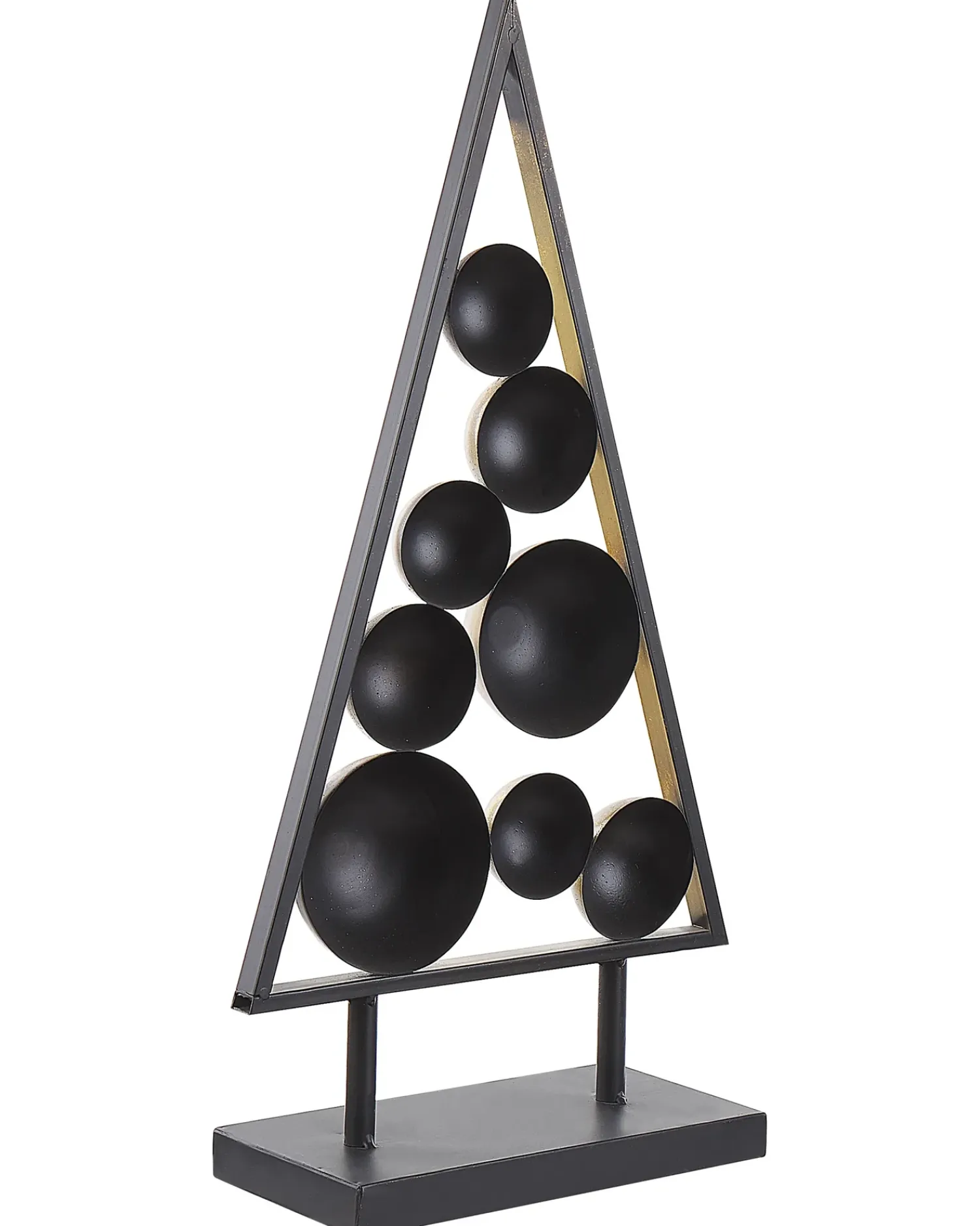 Clearance Beliani Decorazione natalizia RANUA Albero di Natale 65 cm Oro Oro Nero