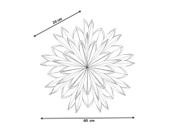 Clearance Beliani Decorazione natalizia SVEDAN Stella 60 cm sporco Bianco