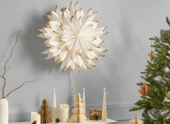 Clearance Beliani Decorazione natalizia SVEDAN Stella 60 cm sporco Bianco