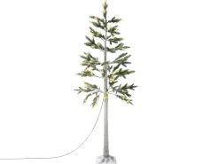 Beliani Decorazione per esterni LED ALBIONI Albero 180 cm Bianco Bianco Verde