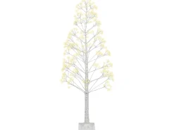 New Beliani Decorazione per esterni LED ALBIONI Albero 180 cm Bianco