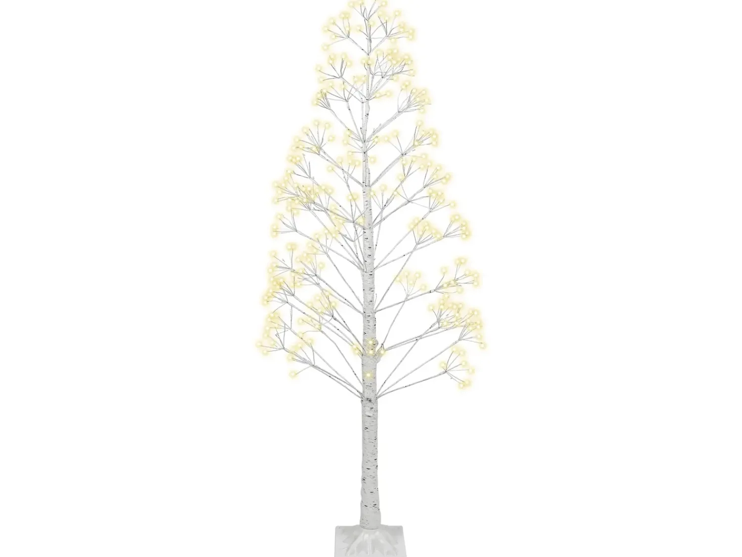 New Beliani Decorazione per esterni LED ALBIONI Albero 180 cm Bianco
