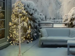 New Beliani Decorazione per esterni LED ALBIONI Albero 180 cm Bianco