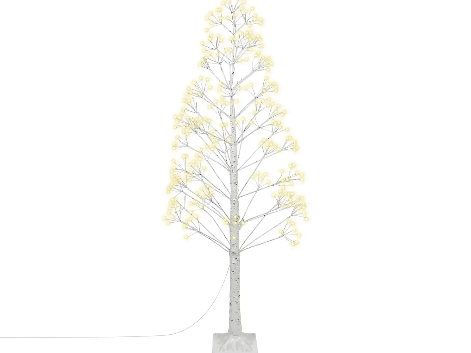 New Beliani Decorazione per esterni LED ALBIONI Albero 180 cm Bianco