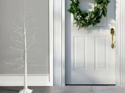 New Beliani Decorazione per esterni LED ALBIONI Albero 180 cm Bianco