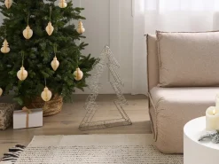Sale Beliani Decorazione per esterni LED AKERAN Albero di Natale 60 cm Argento