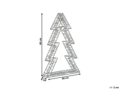Sale Beliani Decorazione per esterni LED AKERAN Albero di Natale 60 cm Argento