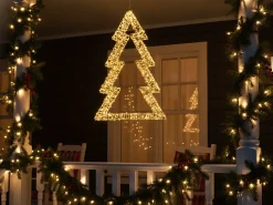 Sale Beliani Decorazione per esterni LED AKERAN Albero di Natale 60 cm Argento