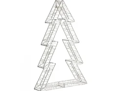 Sale Beliani Decorazione per esterni LED AKERAN Albero di Natale 60 cm Argento