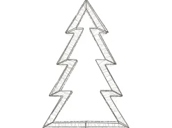 Sale Beliani Decorazione per esterni LED AKERAN Albero di Natale 60 cm Argento