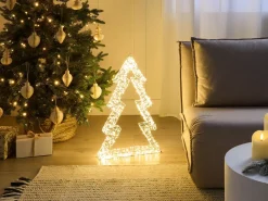 Sale Beliani Decorazione per esterni LED AKERAN Albero di Natale 60 cm Argento
