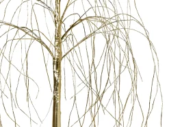 Beliani Decorazione per esterni LED BALIONI Albero 180 cm Oro