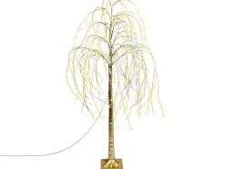 Beliani Decorazione per esterni LED BALIONI Albero 180 cm Oro