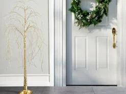 Beliani Decorazione per esterni LED BALIONI Albero 180 cm Oro