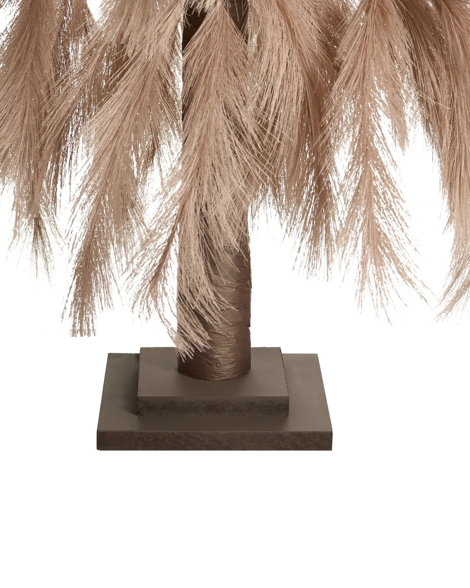 New Beliani Decorazione per esterni LED BIFROST Albero di Natale 123 cm Beige Beige Marrone