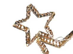 New Beliani Decorazione per esterni LED BURESO Stella 80 cm Oro