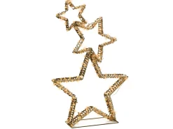 New Beliani Decorazione per esterni LED BURESO Stella 80 cm Oro