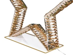New Beliani Decorazione per esterni LED BURESO Stella 80 cm Oro
