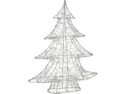Clearance Beliani Decorazione per esterni LED BLONDUOS Albero di Natale 60 cm Argento