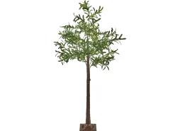 Hot Beliani Decorazione per esterni LED CELIONI Albero Verde Marrone Verde Nero