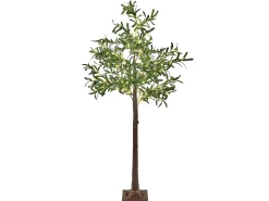 Hot Beliani Decorazione per esterni LED CELIONI Albero Verde Marrone Verde Nero