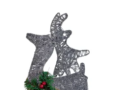 New Beliani Decorazione per esterni LED ENODAK Renna 41 cm Argento