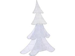 Beliani Decorazione per esterni LED EDASJON Albero di Natale 95 cm Bianco