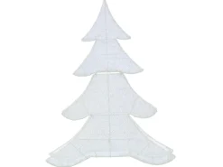 Beliani Decorazione per esterni LED EDASJON Albero di Natale 95 cm Bianco