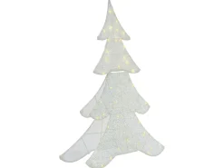 Beliani Decorazione per esterni LED EDASJON Albero di Natale 95 cm Bianco