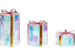 Hot Beliani Decorazione per esterni LED GRIMSEY Regali di Natale 30/20/10 cm Multicolore